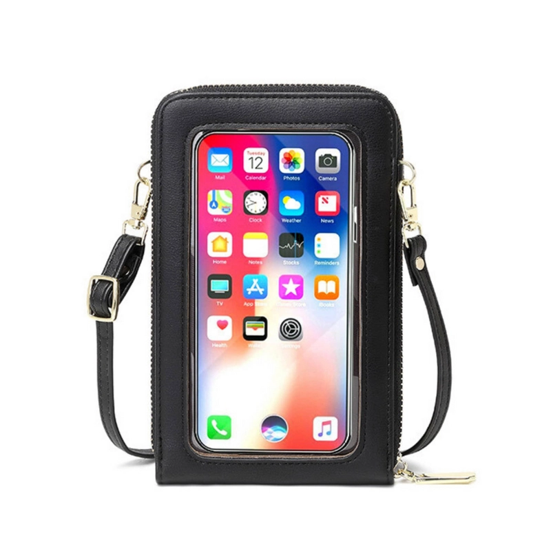 Product image KAHASIL - Tas Dompet Hp Wanita Selempang 2 Resleting Bahan Kulit PU Leather KHDP18 all variant BIRU
